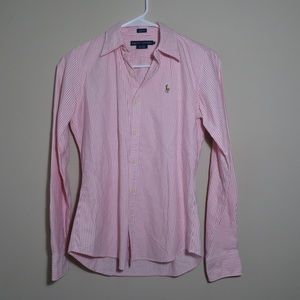 RALPH LAUREN Slim Fit Striped Shirt XS